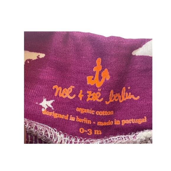 Noe and Zoe Baby Skirt Purple Inverse Stars Pull On Organic Cotton Size 0-3M NWT - Picture 6 of 6
